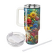 Vivid Garden Harmony  Travel Tumblers