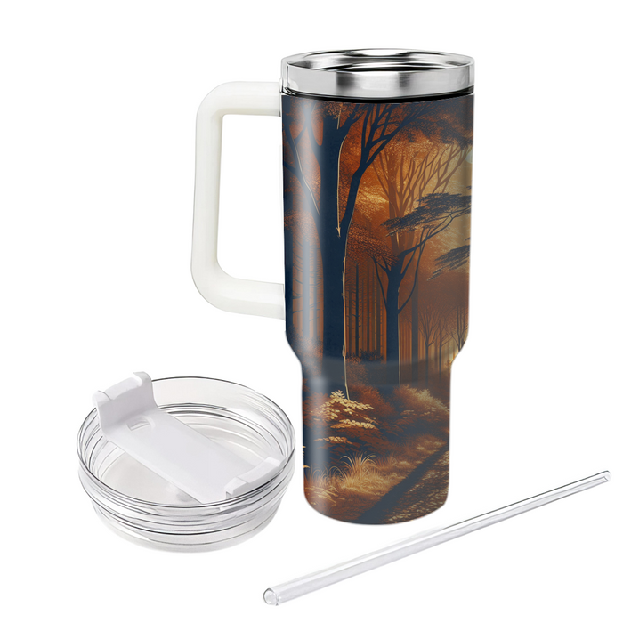 Autumn Moonlit Walk  Travel Tumblers