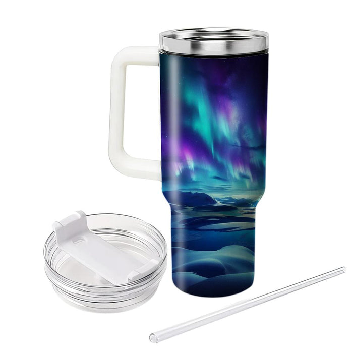 Winter Arctic Aurora  Custom Tumblers