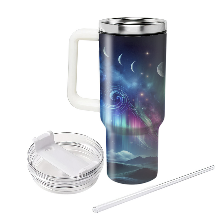 Aurora Of Traditions - Northern Lights Winter Solstice  Custom Tumblers