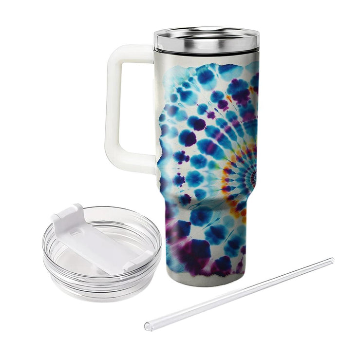 Vibrant Tie-dye  Travel Tumblers