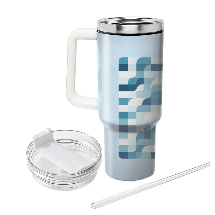 Layered Square Waves Custom Tumblers