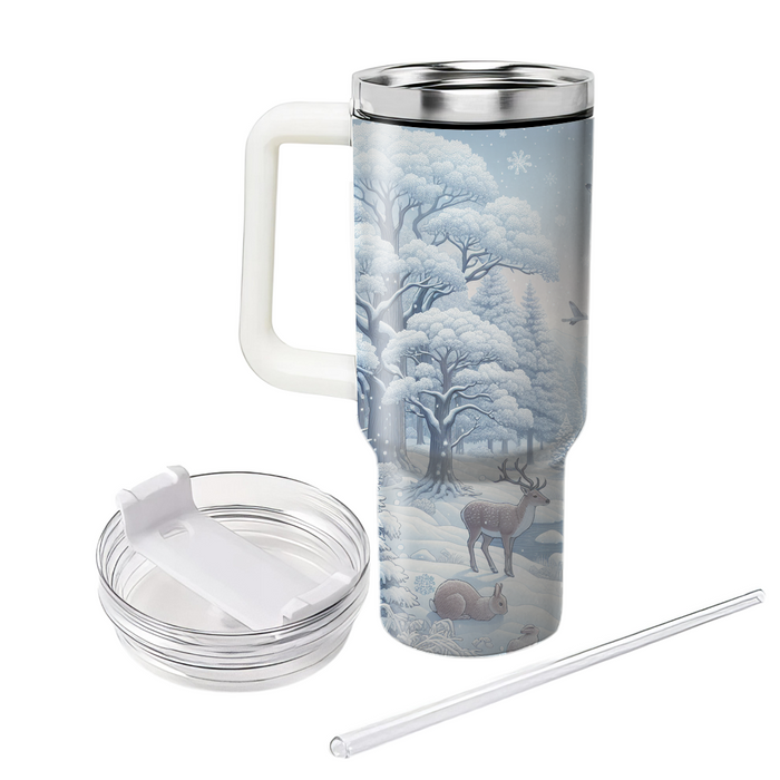 Winter Woodland Wonderland  Personalized Tumblers