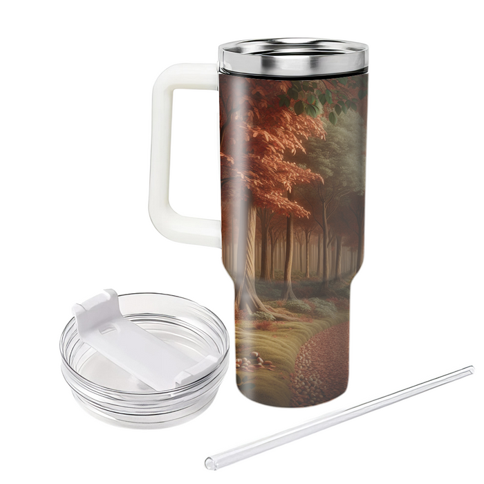 Autumn Woods Trail  Personalized Tumblers