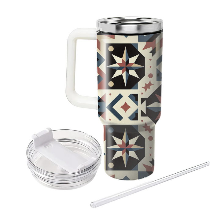 Vintage Star Motif Custom Tumblers