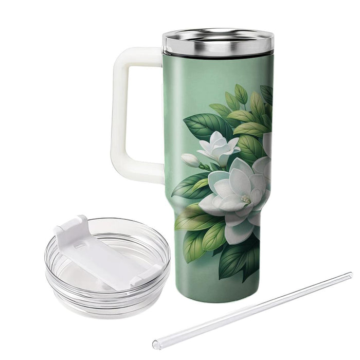 Fresh Gardenia Elegance  Insulated Tumblers