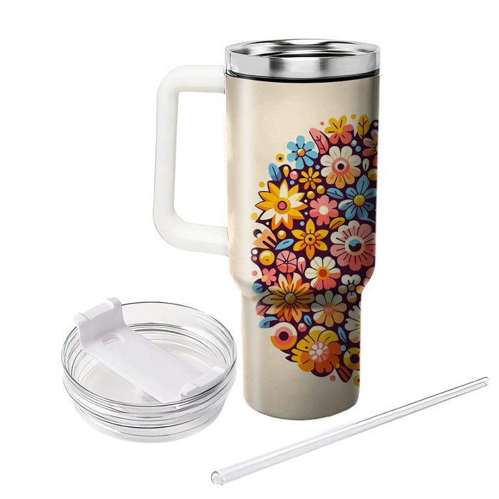 Whimsical Floral Dreamland  Tumblers With Lids