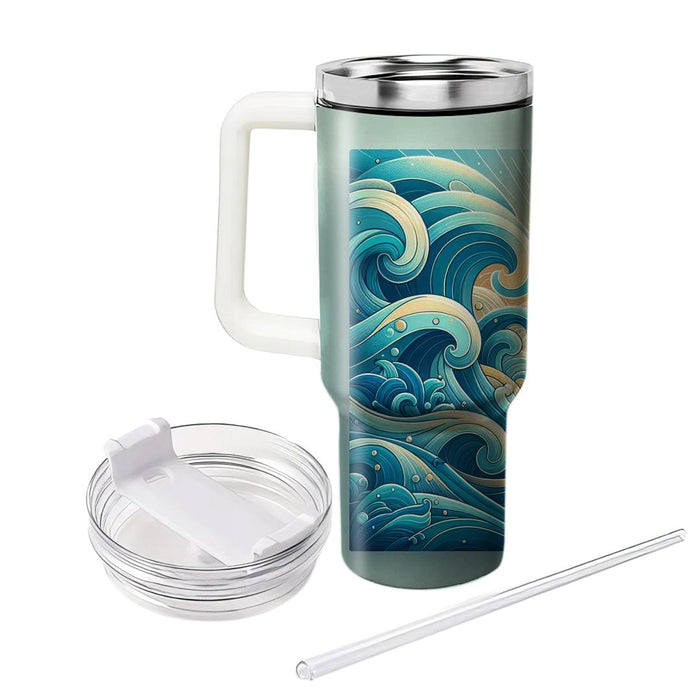 Artistic Wave  Insulated Tumblers