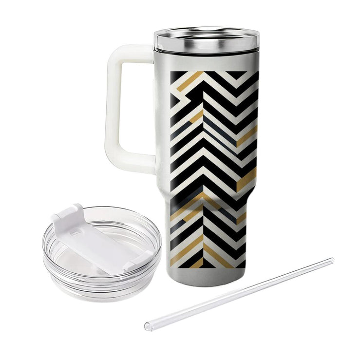 Chevron Stripes  Tumblers With Lids