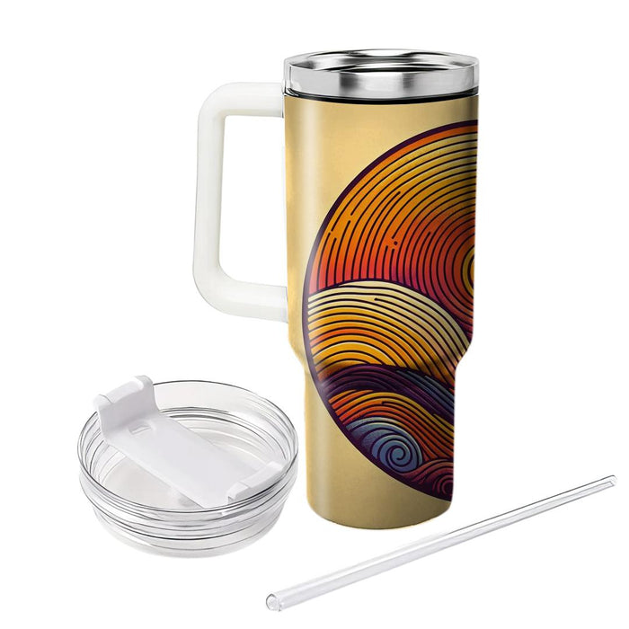 Sunset Groove  Unique Tumblers