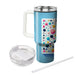 Vibrant Confetti Pattern  Personalized Tumblers