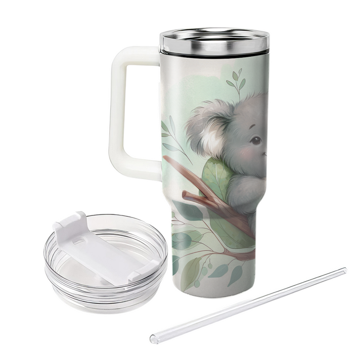 Joyful Koala Eucalyptus  Tumblers With Lids