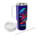 Retro Neon Rainbow  Travel Tumblers