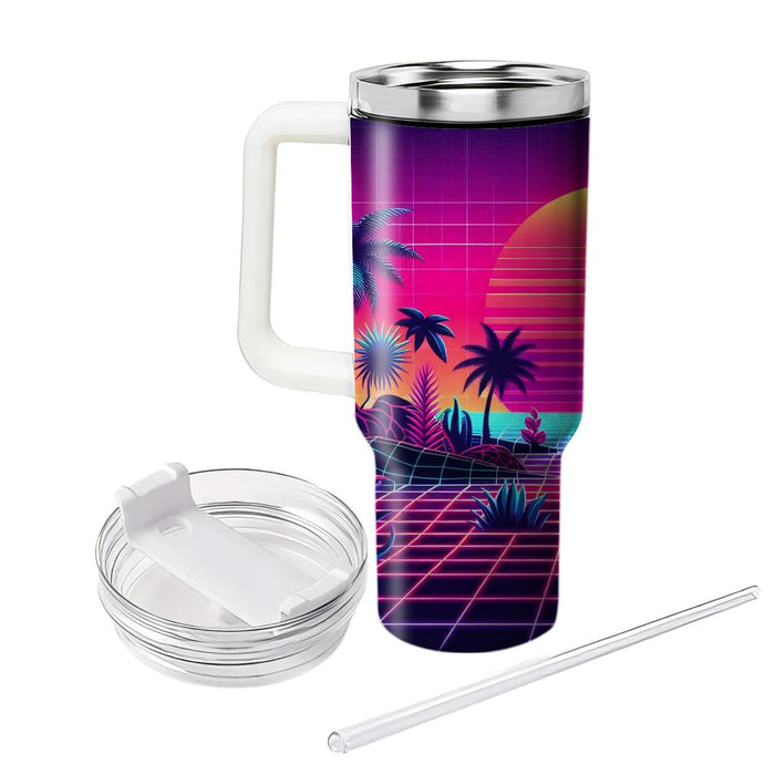 Synthwave Jungle  Unique Tumblers