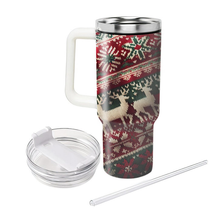 Winter Cozy Knit  Personalized Tumblers