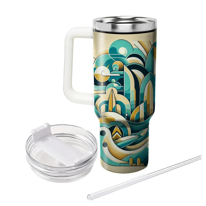 Wondrous Waves - Surfing Festival  Decorative Tumblers