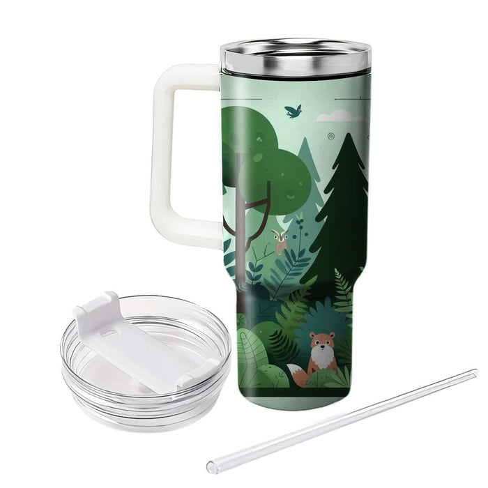 Whimsical Woodland Forest  Travel Tumblers