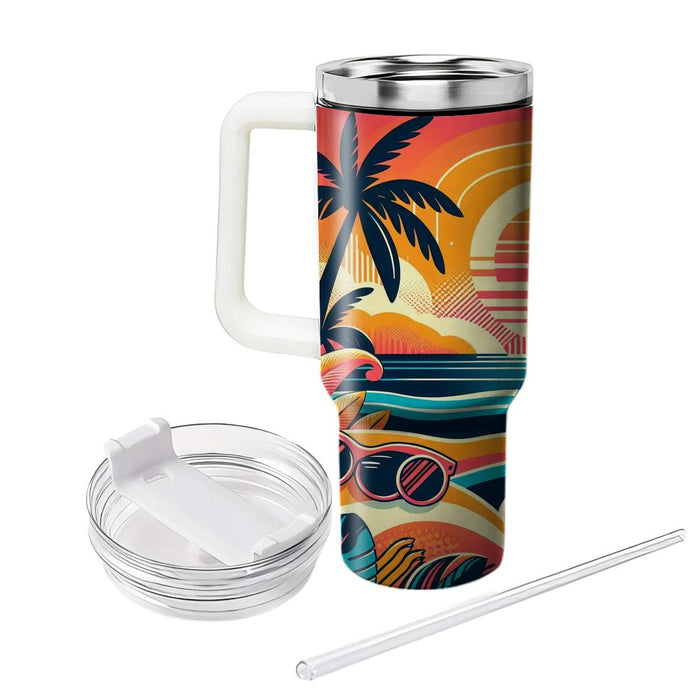 Retro Miami Vibes  Custom Tumblers