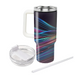 Retro Futuristic Lines  Personalized Tumblers