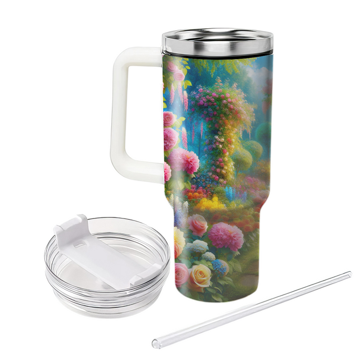 Spring Garden Path  Personalized Tumblers