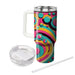 Vibrant Retro Circles  Decorative Tumblers