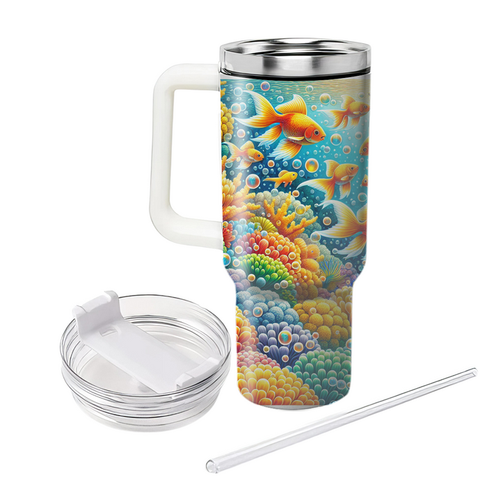 Bubbly Goldfish Dreams  Decorative Tumblers