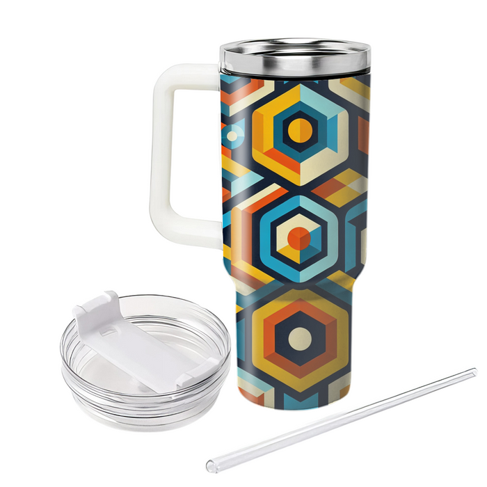 Bold Hexagonal Patterns  Custom Tumblers