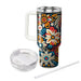 Retro Floral Patchwork  Personalized Tumblers