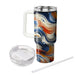 Artistic Brushstroke Abstract  Tumblers With Lids