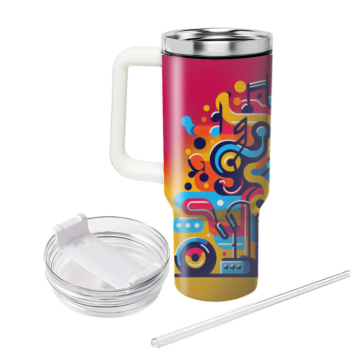 Vibrant Music  Tumblers With Lids