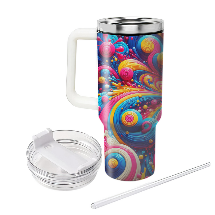 Tie-dye Swirl  Custom Tumblers