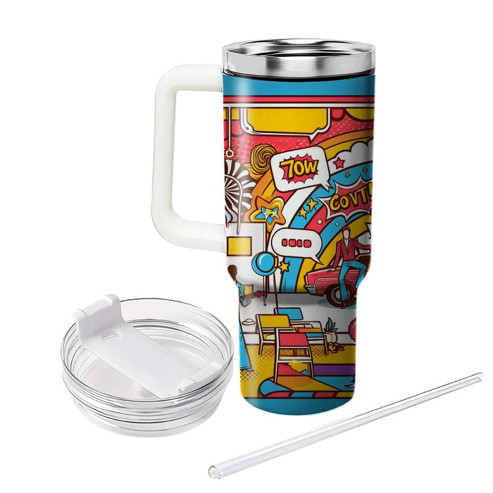 Vintage Pop Art  Tumbler Cups