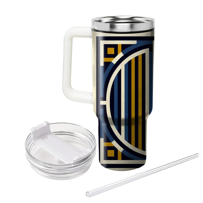 Bold Geometric Stripe  Personalized Tumblers