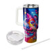 Retro Neon Burst  Travel Tumblers