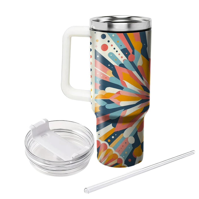 Sunrise Geometric Burst  Insulated Tumblers