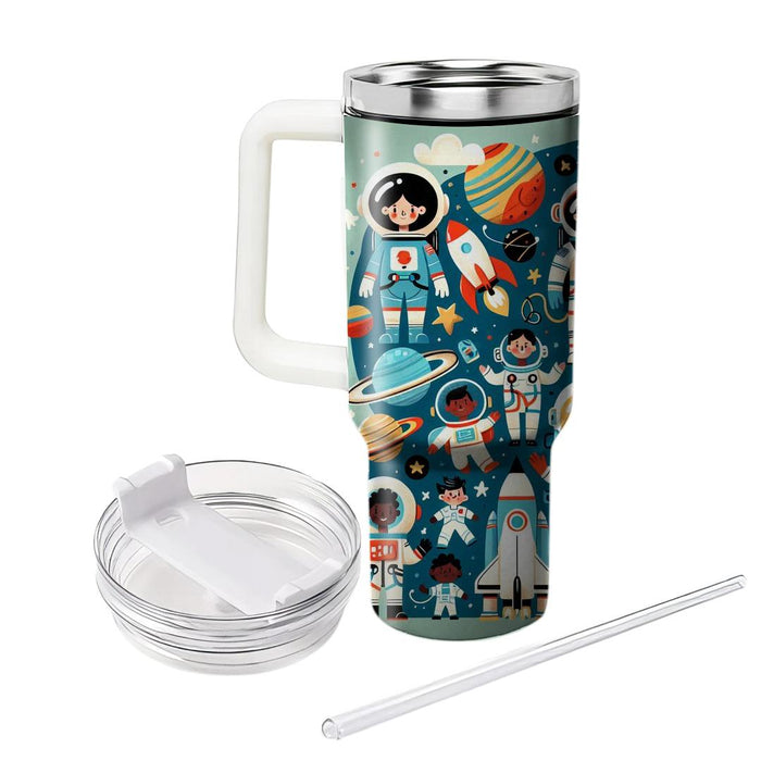 Whimsical Space Adventure  Custom Tumblers