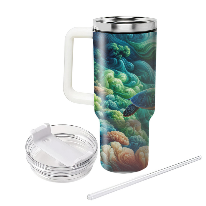 Timeless Turtle Odyssey  Personalized Tumblers