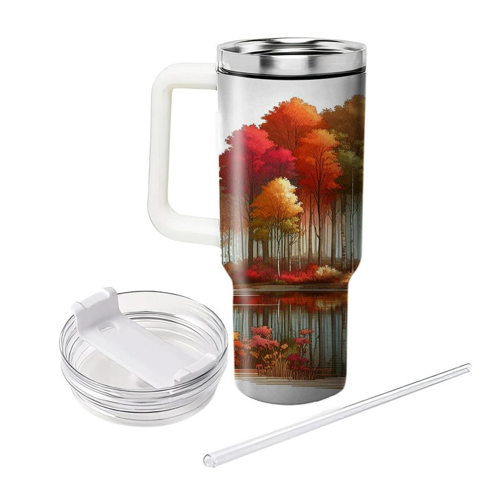 Autumn Forest Reflection  Decorative Tumblers