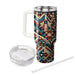 Retro Mosaic  Tumbler Cups