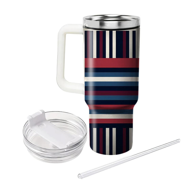 Bold Vertical Stripe Pattern  Custom Tumblers