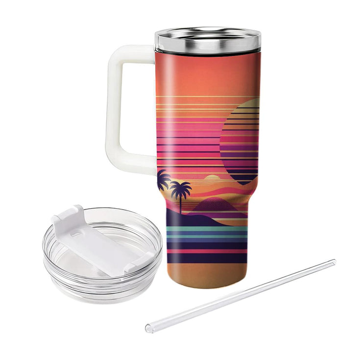 Sunset Spectrum Surreal Travel Tumblers