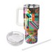 Funky Retro Patterns  Personalized Tumblers