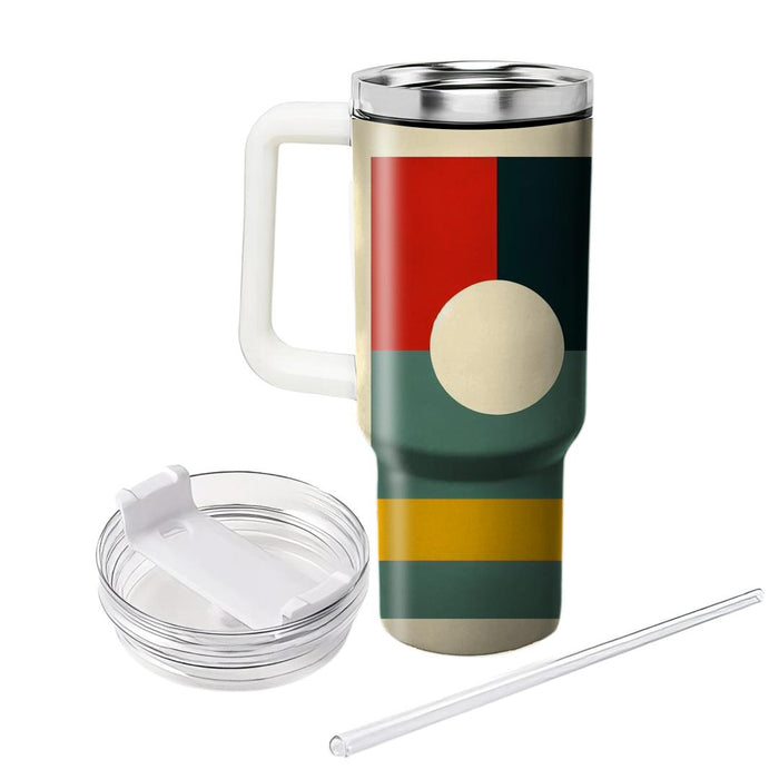 Bold Retro Color Block  Travel Tumblers