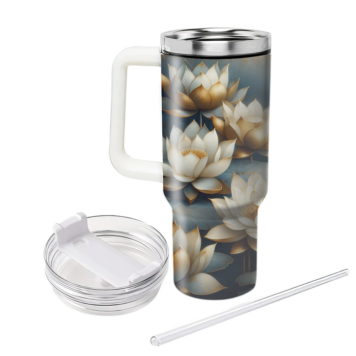 Golden Lotus  Custom Tumblers