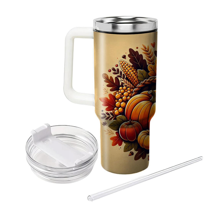 Wondrous Harvest - Thanksgiving Celebration  Custom Tumblers