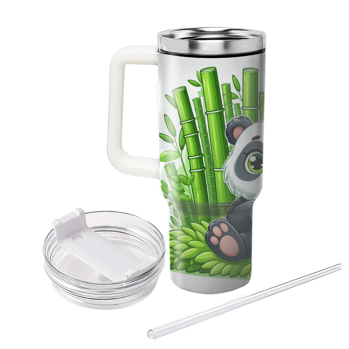 Whimsical Panda Forest  Tumblers With Lids