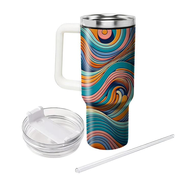 Nostalgic Retro Waves  Unique Tumblers