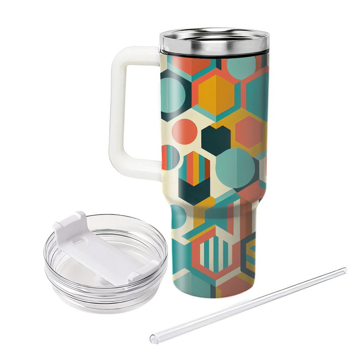 Abstract Hexagonal Dance  Unique Tumblers