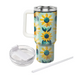 Stylized Sunflower  Insulated Tumblers