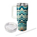 Bold Chevron Wave  Tumblers With Lids